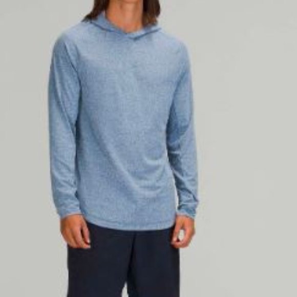 Lululemon  Heathered Regatta Blue Drysense hoodie Size Medium NWT - Picture 1 of 12